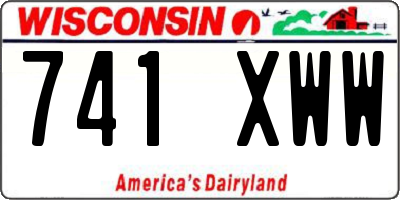 WI license plate 741XWW
