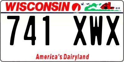 WI license plate 741XWX