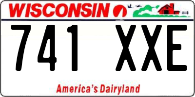WI license plate 741XXE