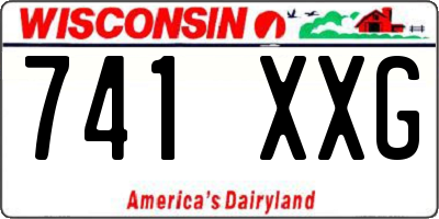 WI license plate 741XXG