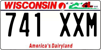 WI license plate 741XXM