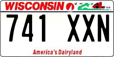 WI license plate 741XXN