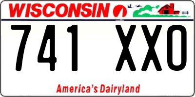 WI license plate 741XXO