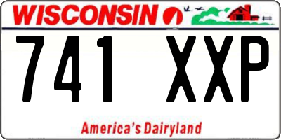 WI license plate 741XXP