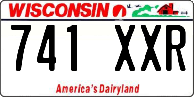 WI license plate 741XXR