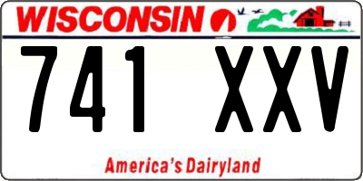 WI license plate 741XXV