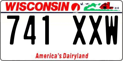 WI license plate 741XXW