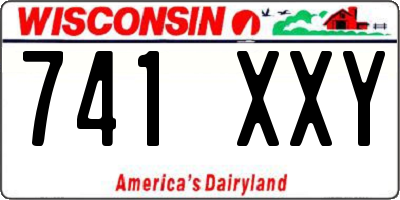 WI license plate 741XXY