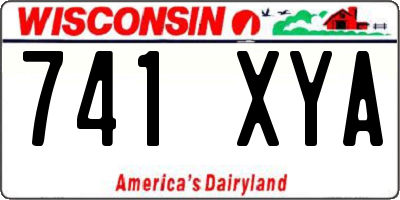 WI license plate 741XYA