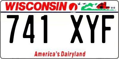 WI license plate 741XYF
