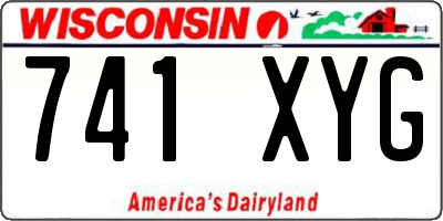 WI license plate 741XYG