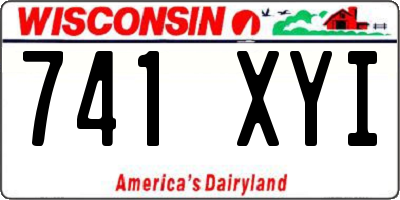 WI license plate 741XYI