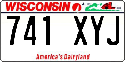WI license plate 741XYJ