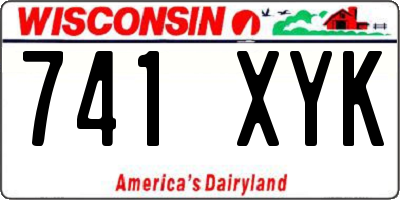 WI license plate 741XYK