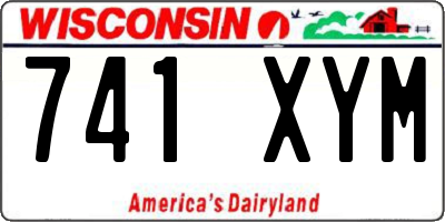 WI license plate 741XYM