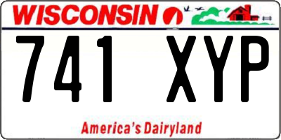 WI license plate 741XYP