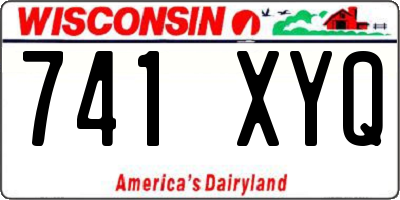WI license plate 741XYQ