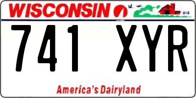 WI license plate 741XYR