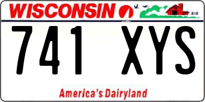 WI license plate 741XYS