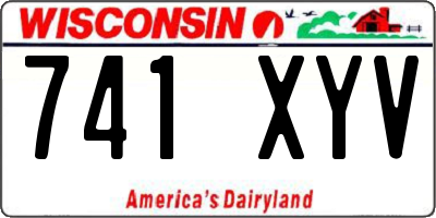 WI license plate 741XYV
