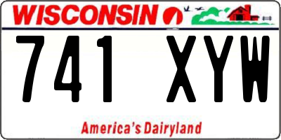 WI license plate 741XYW