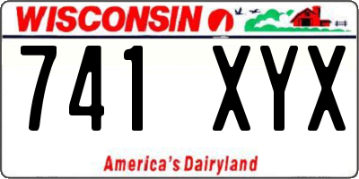 WI license plate 741XYX