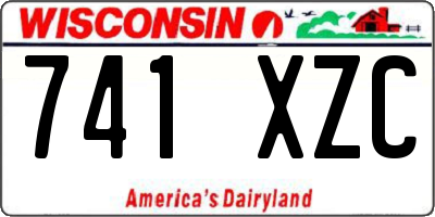 WI license plate 741XZC