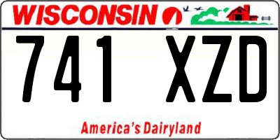 WI license plate 741XZD