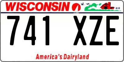 WI license plate 741XZE