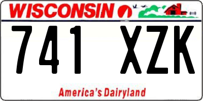 WI license plate 741XZK