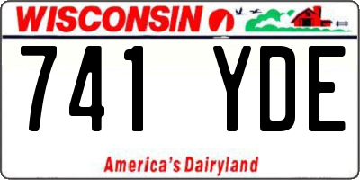 WI license plate 741YDE