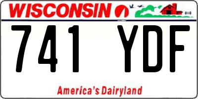 WI license plate 741YDF