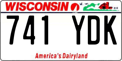 WI license plate 741YDK