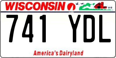 WI license plate 741YDL