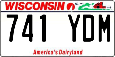 WI license plate 741YDM