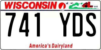 WI license plate 741YDS