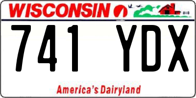 WI license plate 741YDX