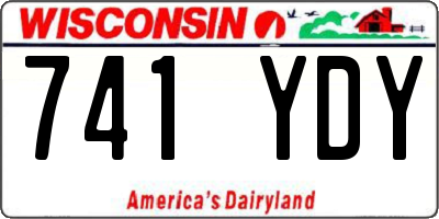 WI license plate 741YDY