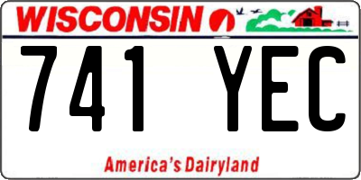 WI license plate 741YEC