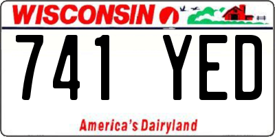 WI license plate 741YED