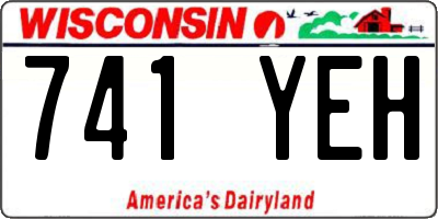 WI license plate 741YEH
