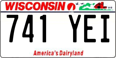 WI license plate 741YEI