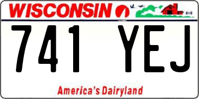 WI license plate 741YEJ