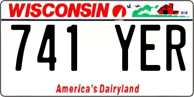 WI license plate 741YER