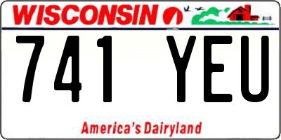 WI license plate 741YEU