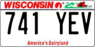 WI license plate 741YEV
