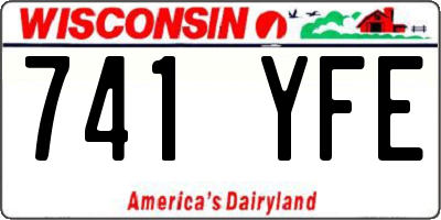 WI license plate 741YFE