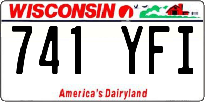 WI license plate 741YFI