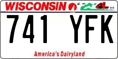 WI license plate 741YFK