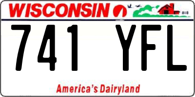 WI license plate 741YFL